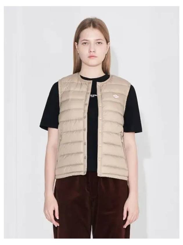 Women s inner down vest beige domestic product - DANTON - BALAAN 1