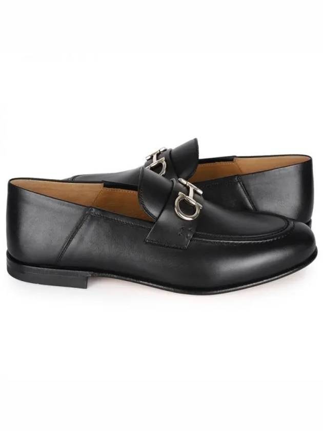 Gancini Ornament Loafer Black - SALVATORE FERRAGAMO - BALAAN 2