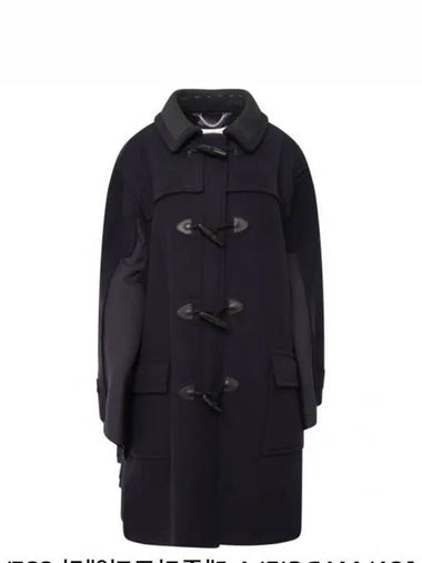 Women s Cape Wool Duffle Coat Navy SI0AA0005 S44580 - MAISON MARGIELA - BALAAN 1