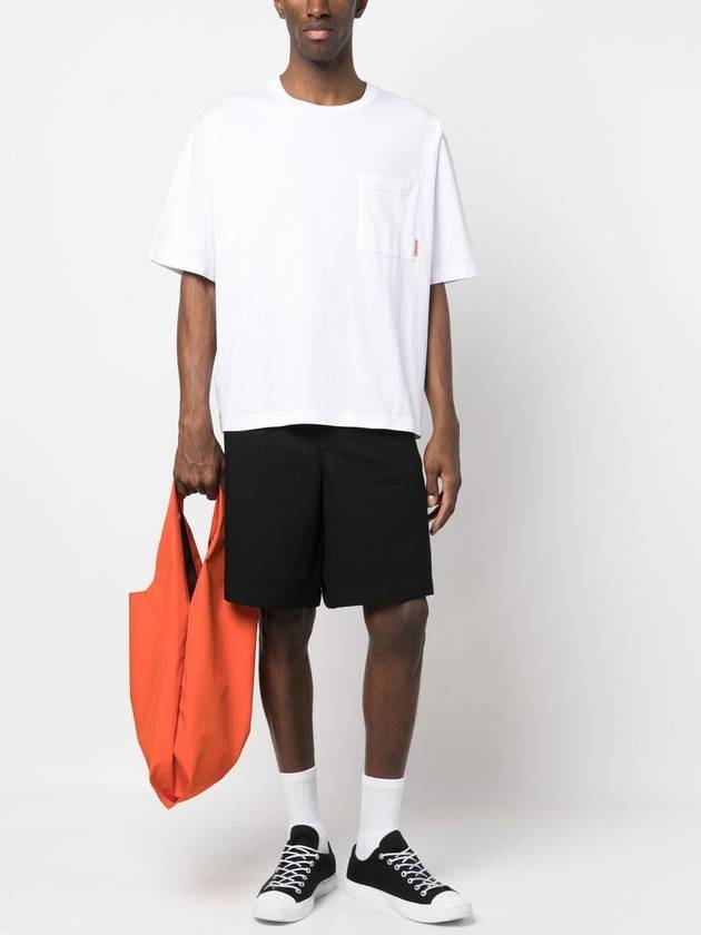 Pink Label Crew Neck Short Sleeve T-Shirt White - ACNE STUDIOS - BALAAN 5