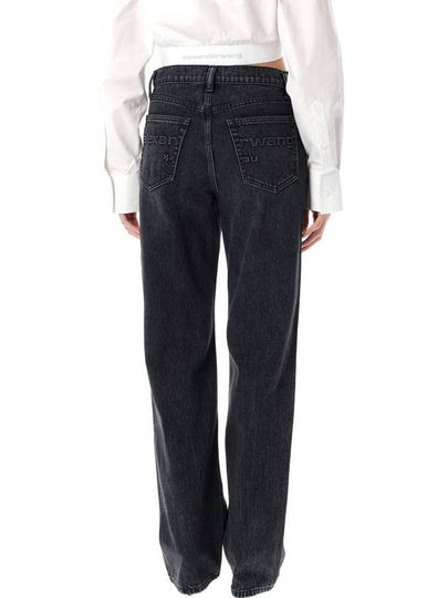 Alexander Wang Embossed Logo Relaxed Straight Jeans - ALEXANDER WANG - BALAAN 2