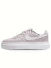 Women's Court Vision Alta Low Top Sneakers Platinum Violet White - NIKE - BALAAN 2