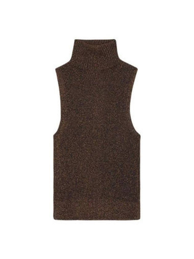 Sleeveless T Shirt 725269 Free COPPER BROWN - GANNI - BALAAN 1