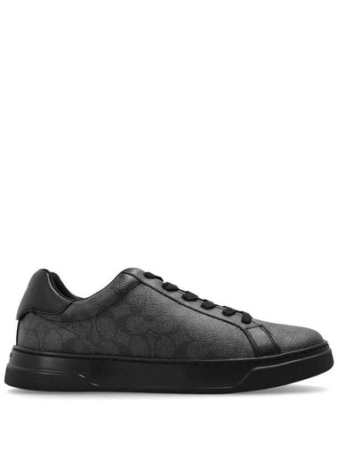 High Line Signature Canvas Low Top Sneakers Black - COACH - BALAAN 1