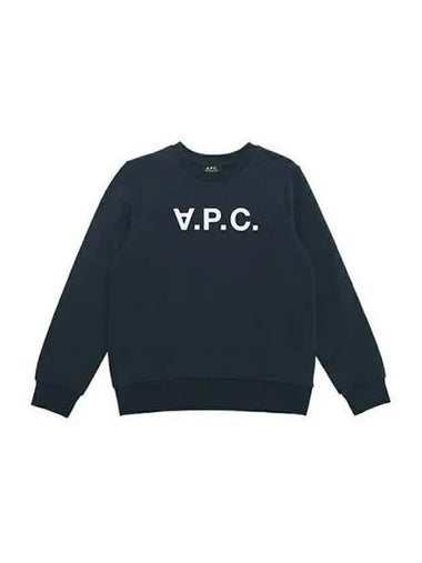 Sweatshirt Women s Logo Navy Gray - A.P.C. - BALAAN 1