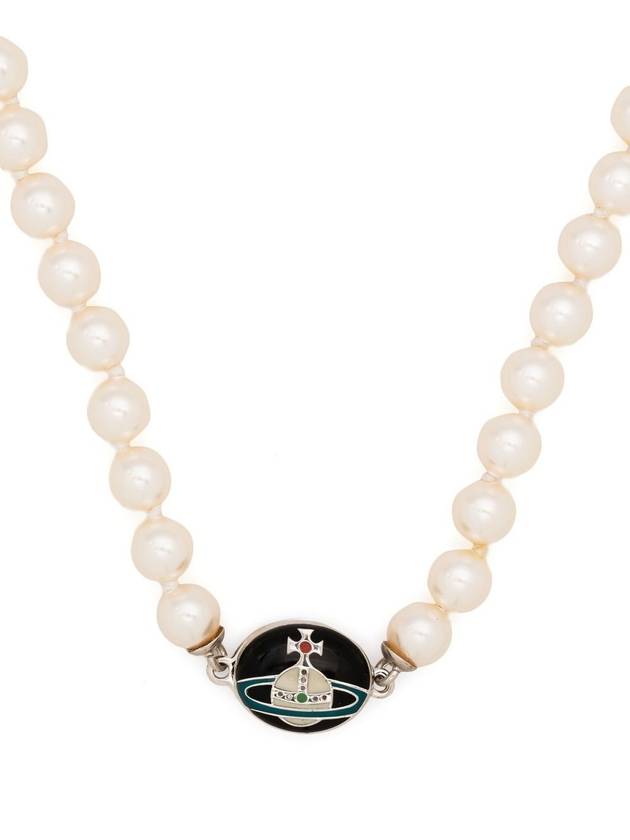 Loelia Pendant Pearl Necklace Black - VIVIENNE WESTWOOD - BALAAN 2