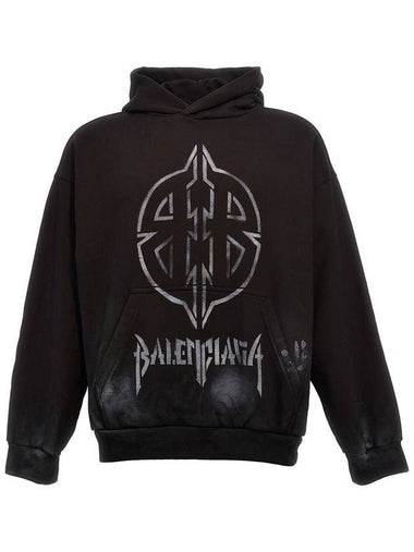 Balenciaga 'Metal Bb Stencil' Hoodie - BALENCIAGA - BALAAN 1