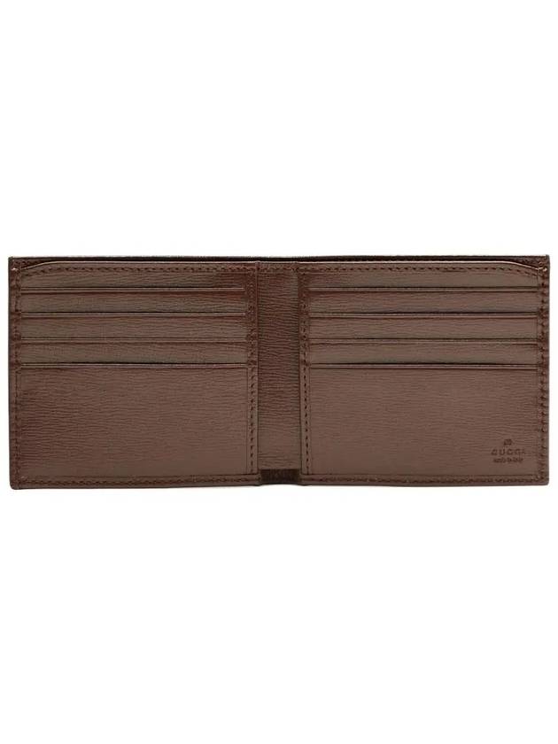 GG Supreme Interlocking Half Wallet Brown - GUCCI - BALAAN 4