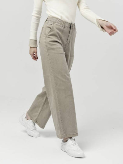 Women s Big Pocket Stitched Wide 10 Beige Pants DO6242PT27 1 - DOYOUKNOWMC GOLF WEAR - BALAAN 2