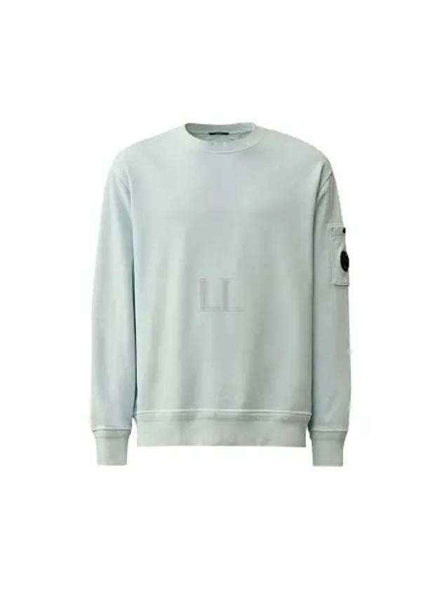 Cotton Diagonal Fleece Lens Sweatshirt Blue - CP COMPANY - BALAAN 2