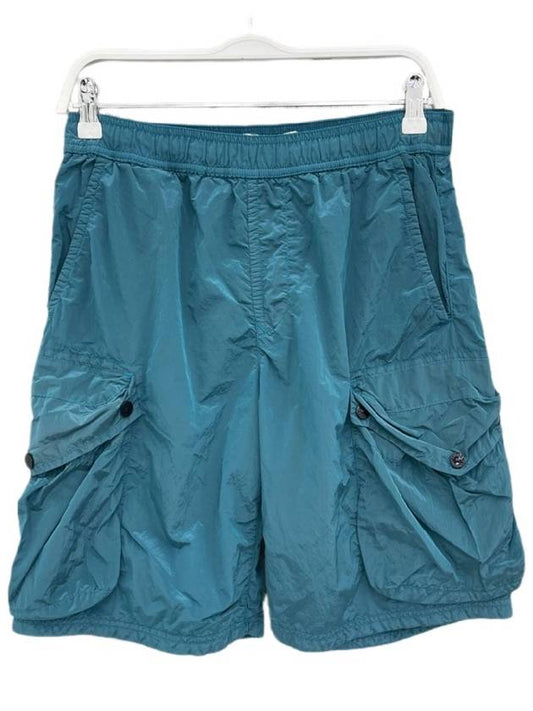 Nylon Metal Cargo Swim Shorts Blue - STONE ISLAND - BALAAN 2