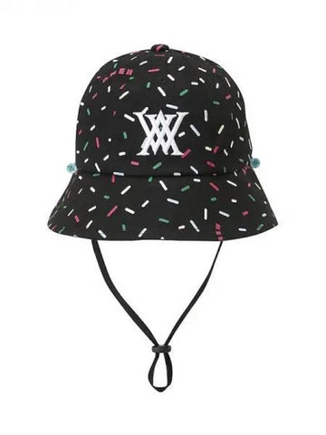 Annew Sprinkle Donut Pattern Bucket Hat Bungeoji AGCUWCP43BK Domestic Product GQCY22041590263 - ANEWGOLF - BALAAN 1