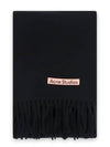 Wool Fringe Scarf Black - ACNE STUDIOS - BALAAN 3