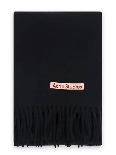 Wool Fringe Scarf Black - ACNE STUDIOS - BALAAN 2