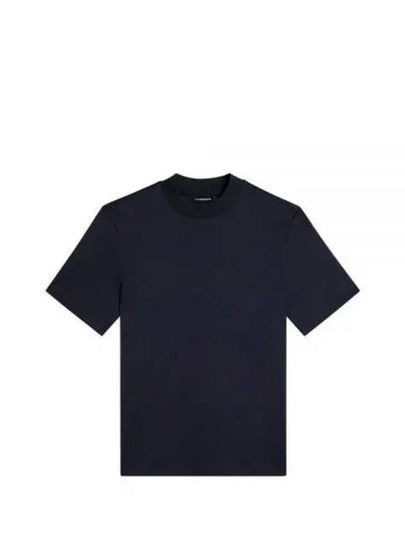 Ace Mock Neck Short Sleeve T-Shirt Navy - J.LINDEBERG - BALAAN 2