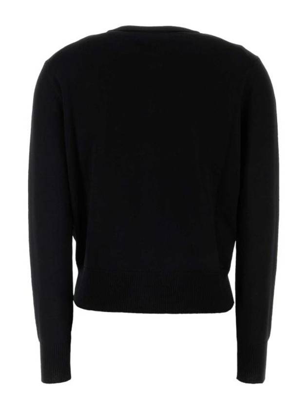 De Coeur Crew Neck Cardigan Black - AMI - BALAAN 3