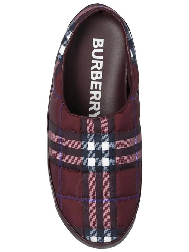 Nordaven Vintage Check Slippers Red - BURBERRY - BALAAN 3