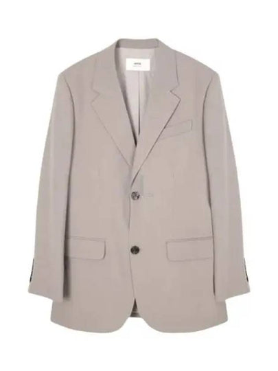 Oversized Blazer Jacket Beige - AMI - BALAAN 2