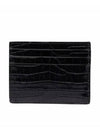 Logo Crocodile Card Wallet Black - TOM FORD - BALAAN 3