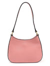 5BC105 Rosa Pink Madras Leather Gold Lettering Hobo Shoulder Bag - MIU MIU - BALAAN 4