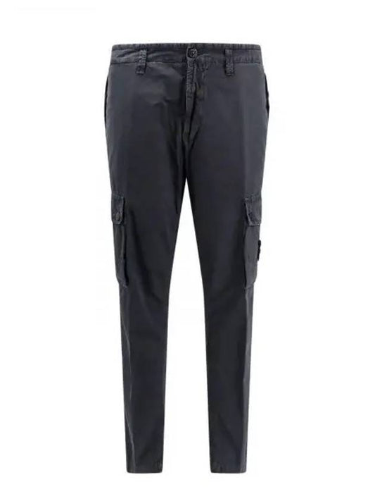 Wappen Patch Old Treatment Slim Fit Cargo Straight Pants Charcoal - STONE ISLAND - BALAAN 2