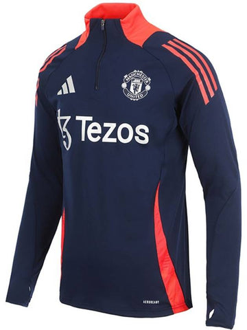 Manchester United Training Manchester United Long Sleeve T-Shirt Navy - ADIDAS - BALAAN 1