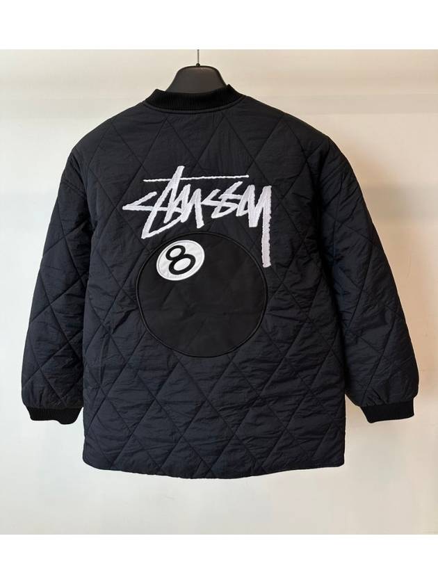 AU Australia 8 BALL Quilted Jacket ST1M0306 Black WOMENS - STUSSY - BALAAN 1