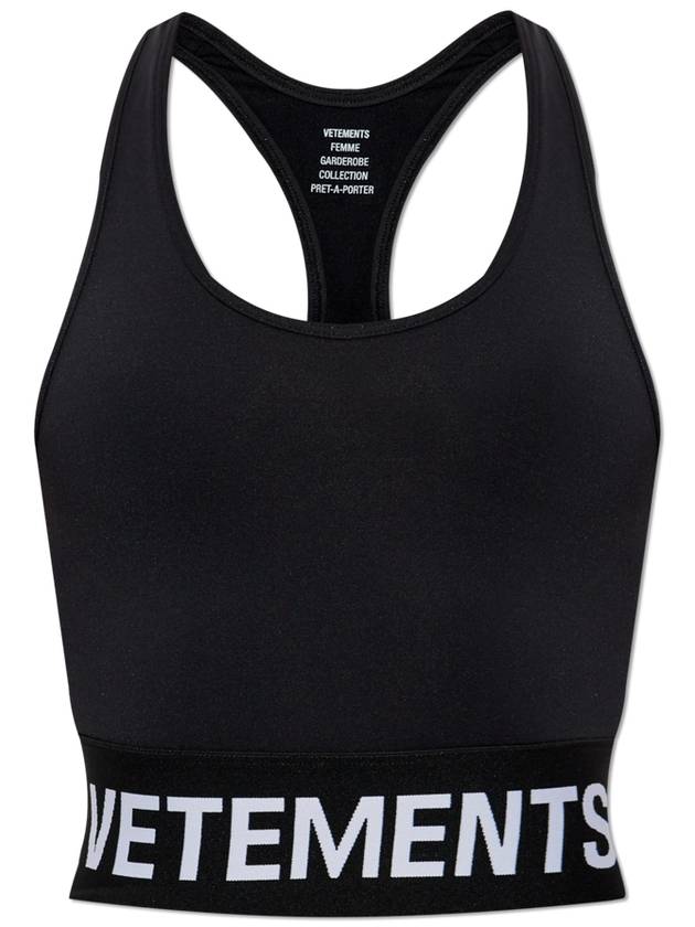 VETEMENTS Sports Top, Women's, Black - VETEMENTS - BALAAN 1