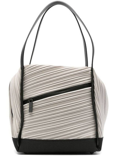 Bias Pleats Shoulder Bag Light Grey - ISSEY MIYAKE - BALAAN 1