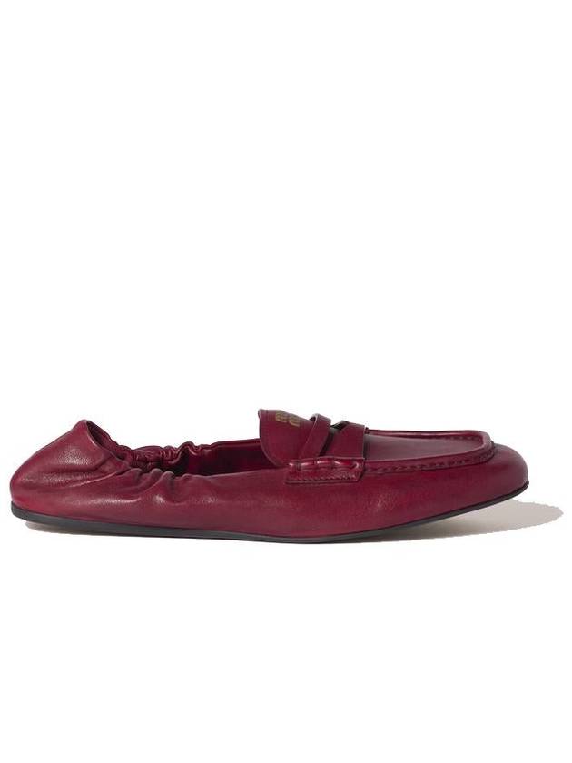 Miu Miu Embossed-Logo Loafers - MIU MIU - BALAAN 1