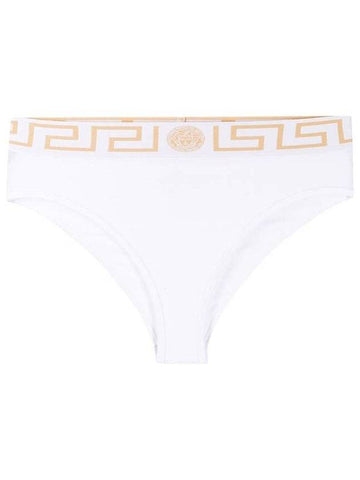 Logo Greca Briefs White - VERSACE - BALAAN 1