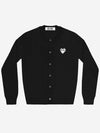 Comme des Gar ons Heart Wappen Black Cardigan AX N061 051 1 - COMME DES GARCONS PLAY - BALAAN 2