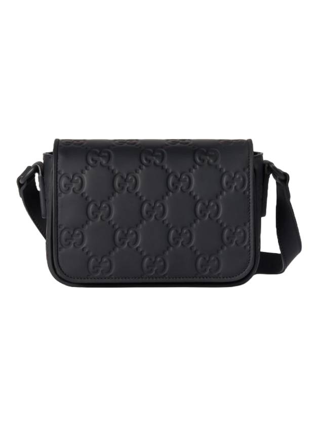 GG Rubbereffect Shoulder Bag Black - GUCCI - BALAAN 1