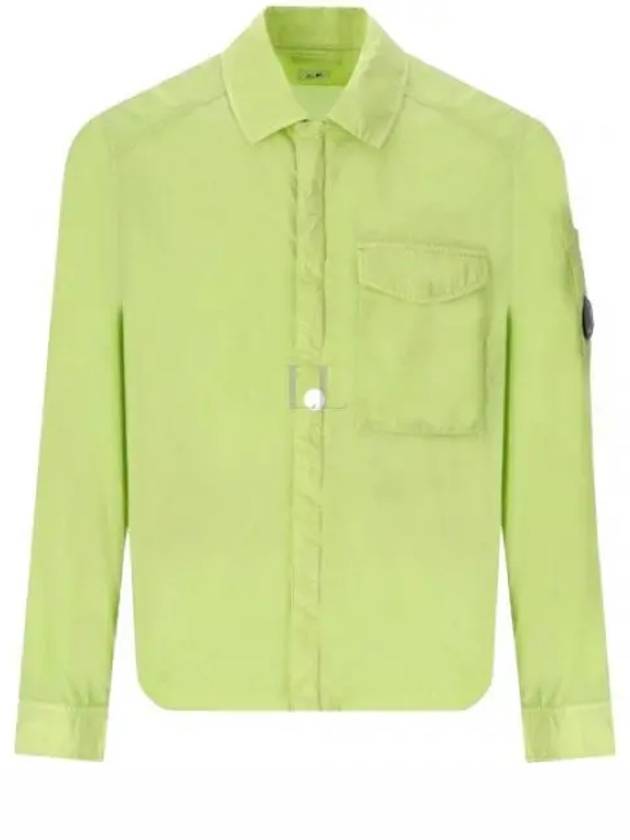 Chrome-R Pocket Over Long Sleeve Shirt Green - CP COMPANY - BALAAN 2