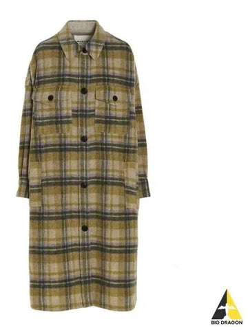 Women s Pontia Wool Coat Yellow Mint MA0024 FAA1D26E - ISABEL MARANT - BALAAN 1