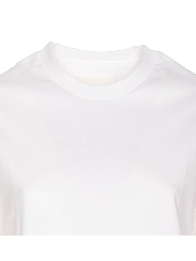 Crew Neck Cotton Short Sleeve T-shirt White - JIL SANDER - BALAAN 5