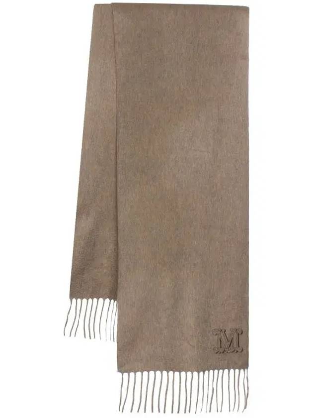 Wsdalia Embroidered Logo Cashmere Scarf Maron - MAX MARA - BALAAN 3