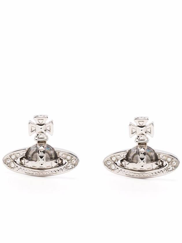 Pina Bas Relief Earrings Silver - VIVIENNE WESTWOOD - BALAAN 2