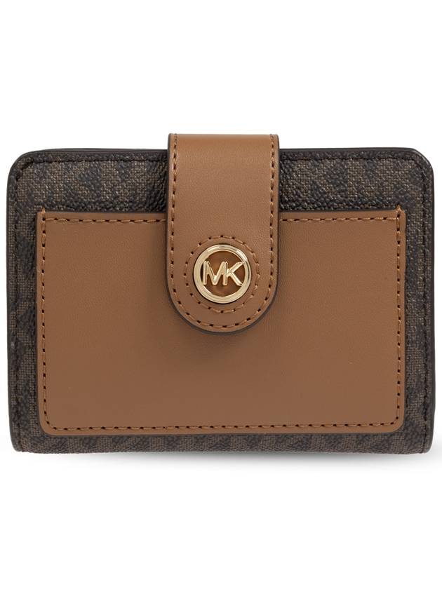 Michael Michael Kors Wallet With Logo, Women's, Brown - MICHAEL KORS - BALAAN 1