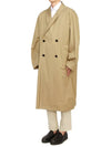 Double Breasted Wrap Collar Trench Coat Beige - LEMAIRE - BALAAN 4