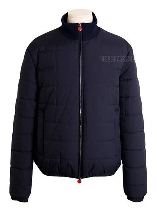 Men s UW1581 YC4010 02 Quilted Down Padding Jumper Navy 1060585 - KITON - BALAAN 1