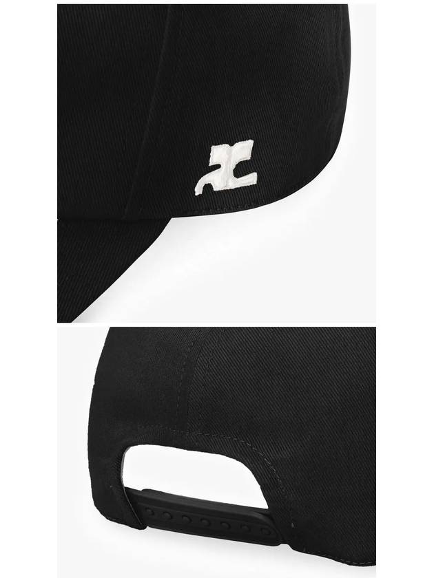 Signature AC Cotton Ball Cap Black - COURREGES - BALAAN 4