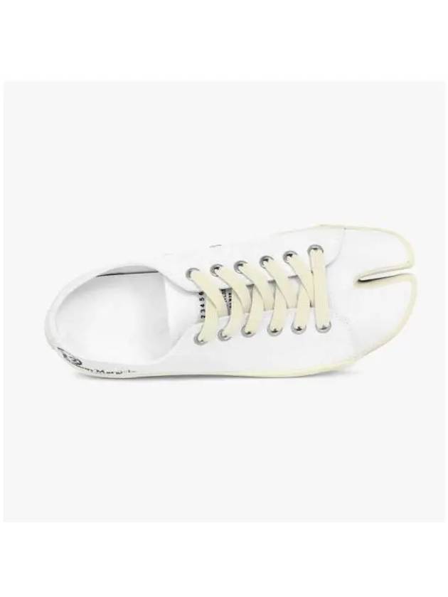 Tabi Canvas Low Top Sneakers White - MAISON MARGIELA - BALAAN 4