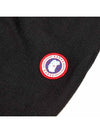 Standard Toque Patch Beanie Black - CANADA GOOSE - BALAAN 4