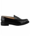 Women's Patent Leather Penny Loafer Black - TOD'S - BALAAN.