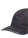 Jumbo GG Ball Cap Black - GUCCI - BALAAN 3