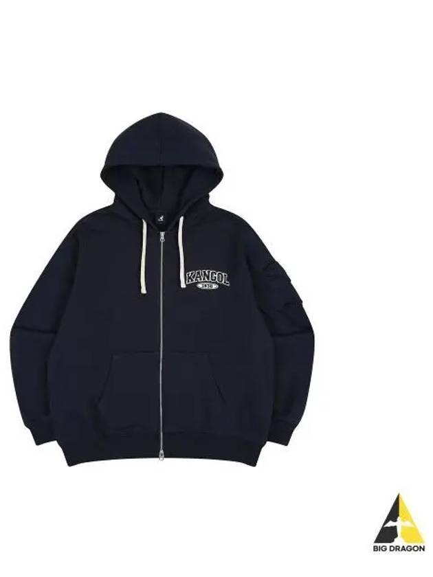 College Varsity Zip up 5132 Navy - KANGOL - BALAAN 1