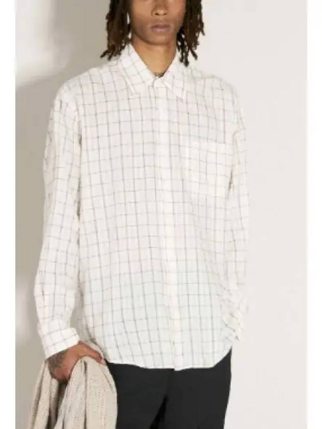 Above Check Long Sleeve Shirt White - OUR LEGACY - BALAAN 2