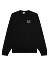 Washed Fleece Crew Neck Sweatshirt Black - NIKE - BALAAN 2