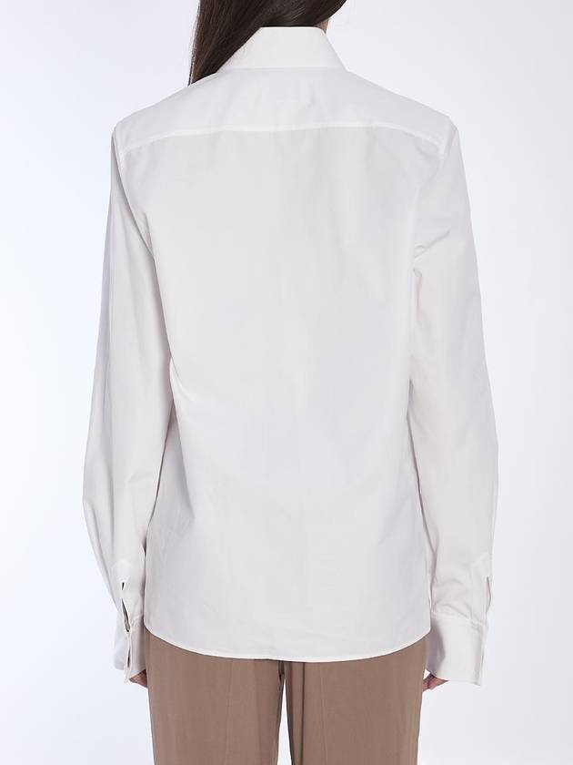 Cotton Poplin Shirt - SAINT LAURENT - BALAAN 4